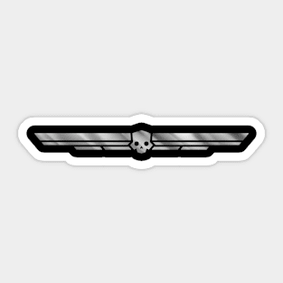 Helldivers Silver Linear Sticker